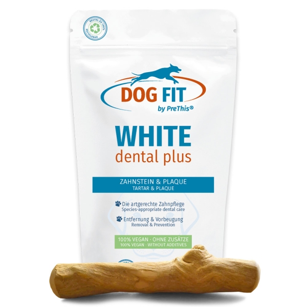 DOG FIT by PreThis® WHITE dental und Kaustick aus dem Kaffeebaum