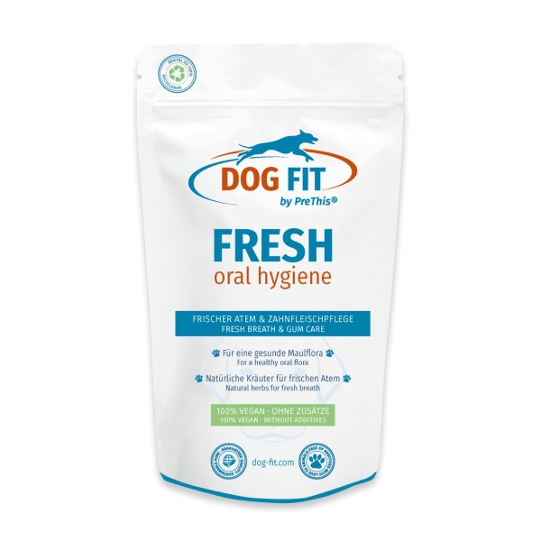 DOG FIT by PreThis® WHITE dental - Bei Mundgeruch & Zahnfleischentzündungen vom Hund